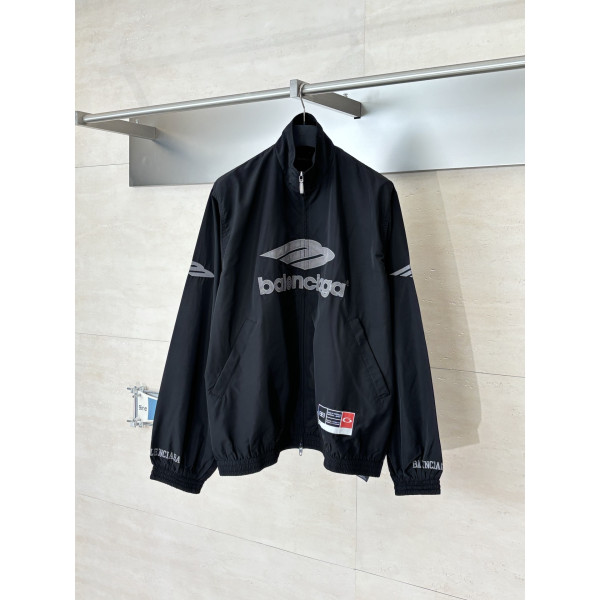 발렌시아가 자수 장식 나일론 재킷