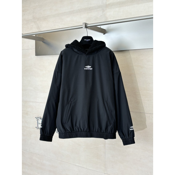 발렌시아가 풀오버 양면 후드티