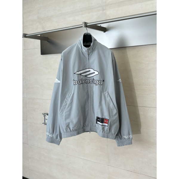 발렌시아가 풋볼 자수 나일론 재킷