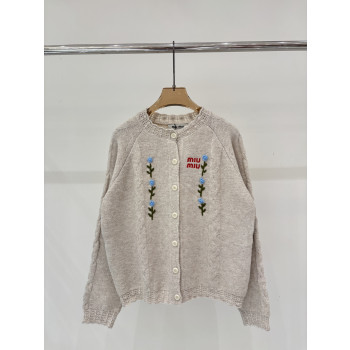 미우미우 라운드넥 가디건