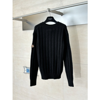 몽클레어 솔리드 풀오버 크루넥 스웨터