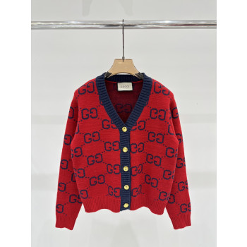구찌 로고 플오버 가디건