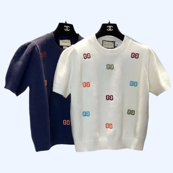구찌 투톤로고 스웨터