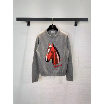 에르메스 로고 긴팔니트