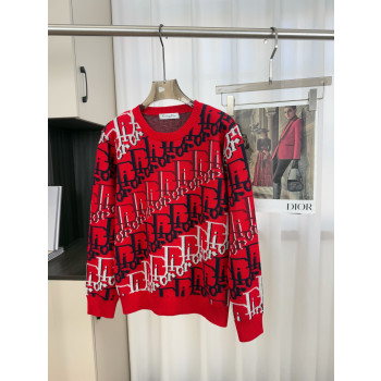 디올 러윤두낵 레터링 로고 니트