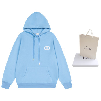 디올 아이콘 배지 자수 후드티