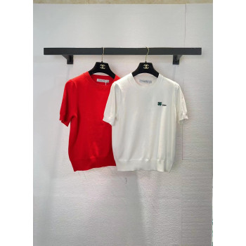 디올 투톤 반팔니트