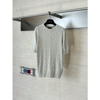 LP 니트 라운드넥 반팔