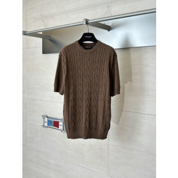 LP 니트 라운드넥 반팔