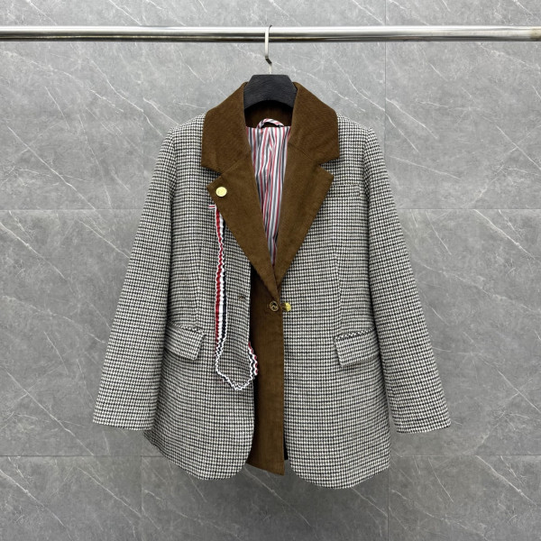 톰브라운 울 하운드투스 코듀로이 투피스 자켓