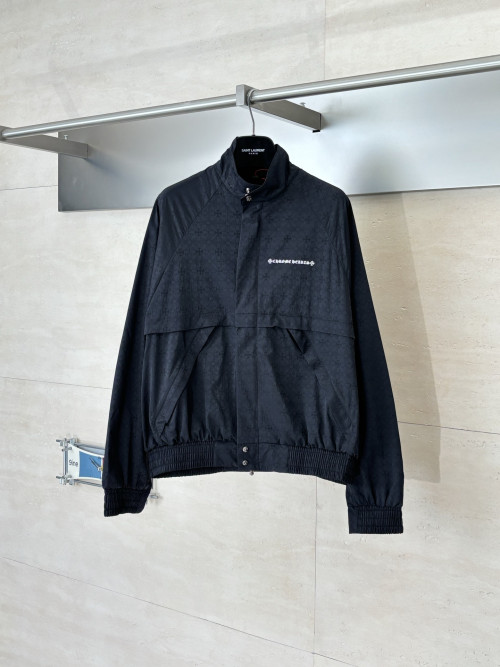 크롬하츠 풀프린트 다크 패턴 지퍼 재킷