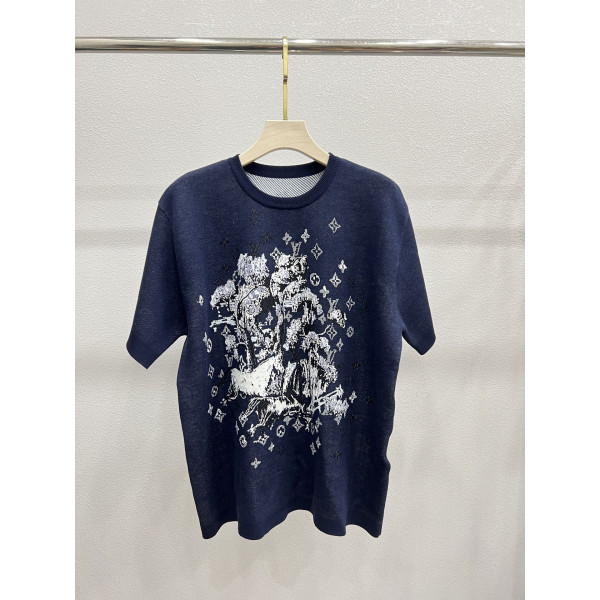 LV 라운드넥 반팔 셔츠