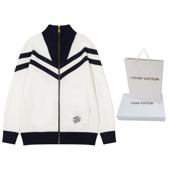 LV 자수 니트 재킷