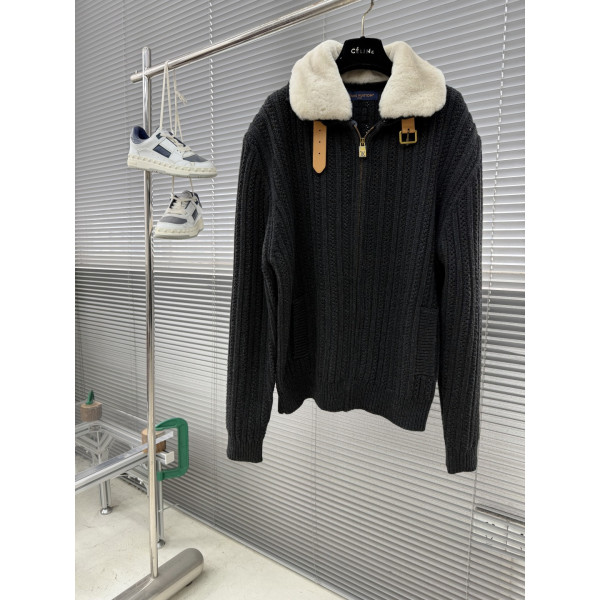 LV 캐시미어 혼방 칼라 튜닉 재킷