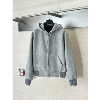 LV 펄 드로스트링 지퍼 재킷