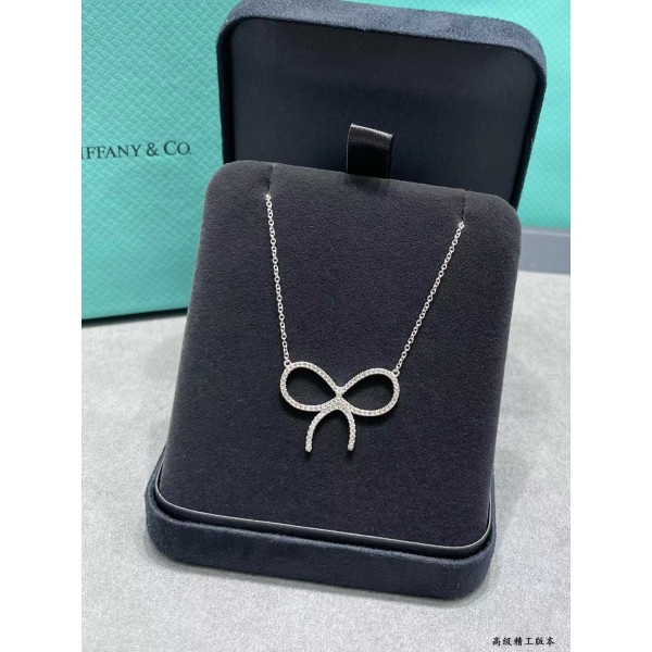 티파니 리본 목걸이