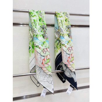 샤넬 실크 스카프