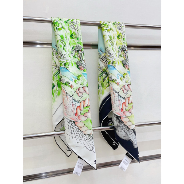 샤넬 실크 스카프