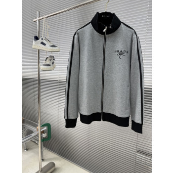 프라다 자수 로고 캐주얼 자켓