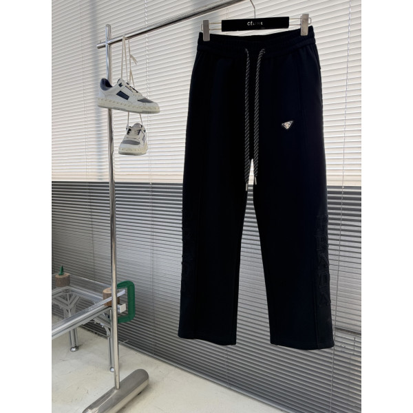 프라다 스트레이트 레그 벨벳 팬츠