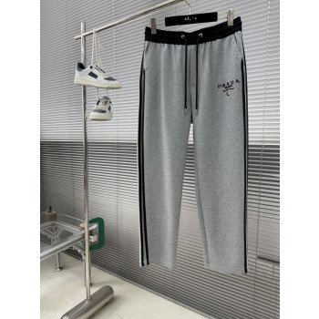 프라다 자수 로고 캐주얼 팬츠