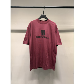 발렌시아가 나노 프린트 반팔 티셔츠