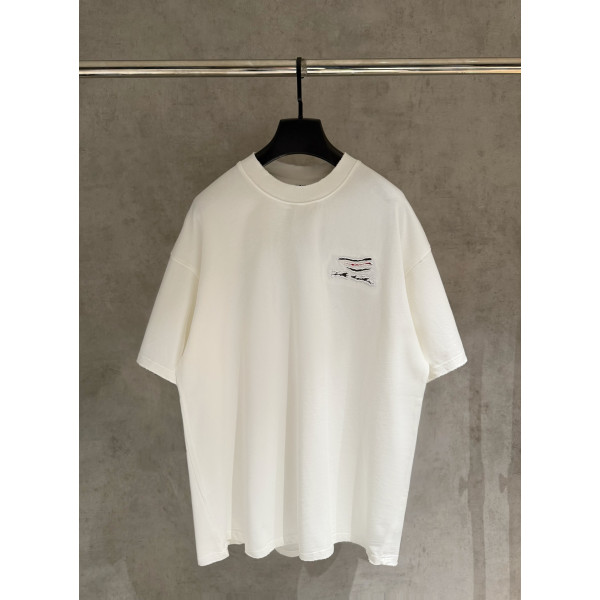 발렌시아가 자수로고 티셔츠