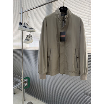 제냐 스탠드업 칼라지퍼 재킷