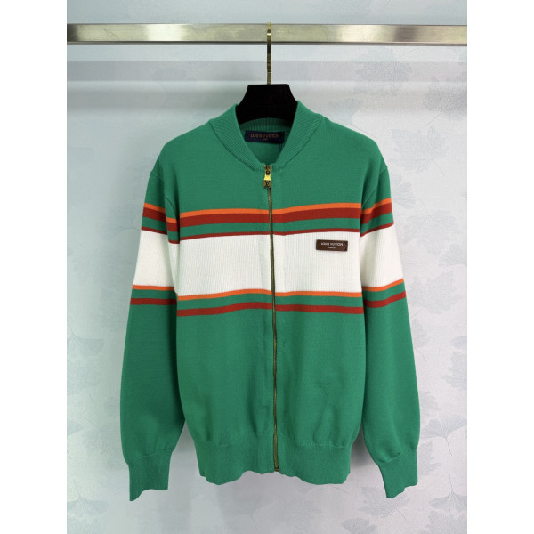 LV 컬러블록 니트 재킷