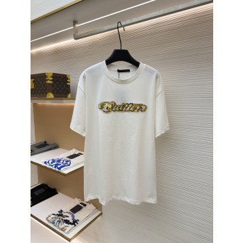 LV 코튼 라운드넥 반팔티셔츠