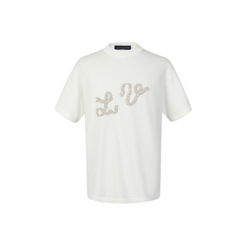 LV 코튼 반팔 크루넥 셔츠