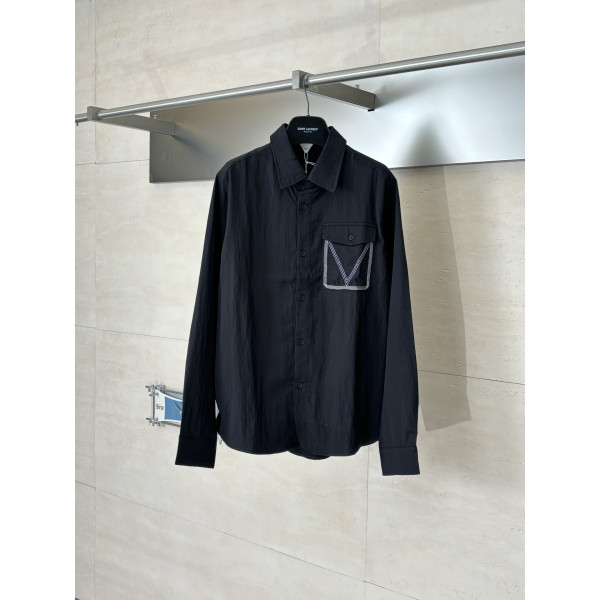 BV V자수 라펠 셔츠