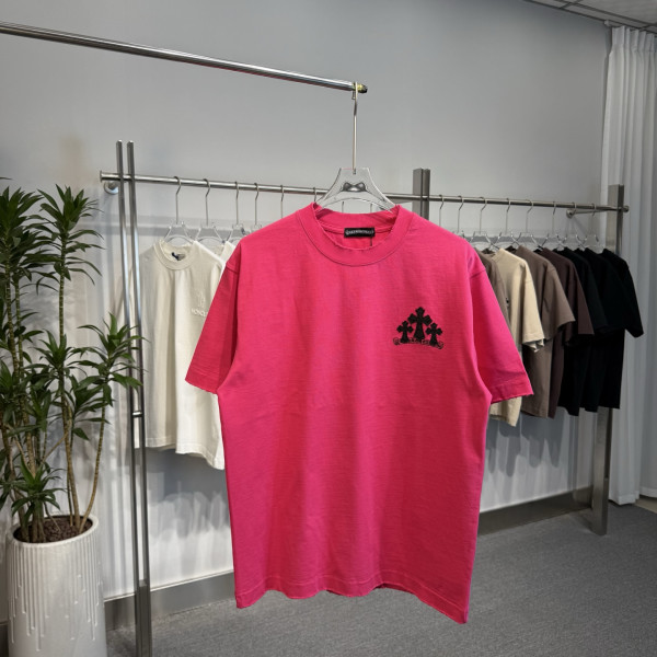 크롬하츠 라운드넥 반팔티셔츠