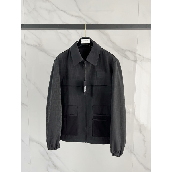 펜디 프린트 자크 카라 재킷