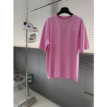 샤넬 자수 로고 반팔 티셔츠