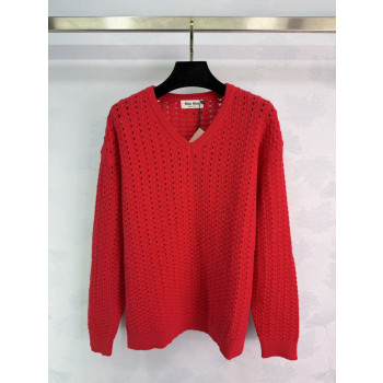 미우미우 브이넥 니트