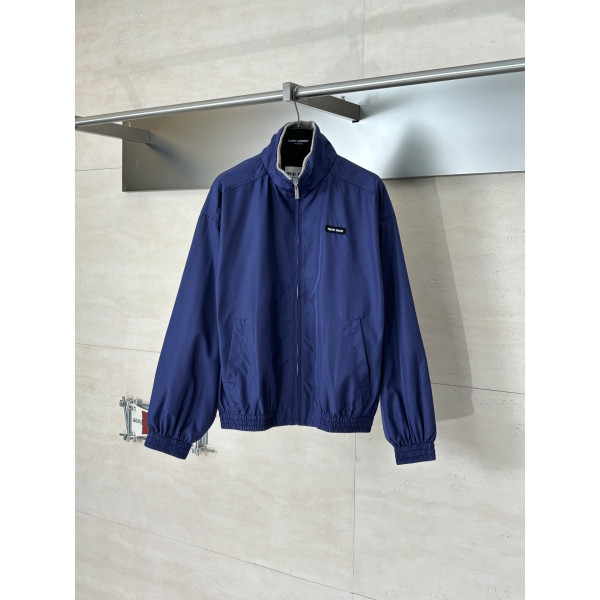 미우미우 포폴린 지퍼 재킷