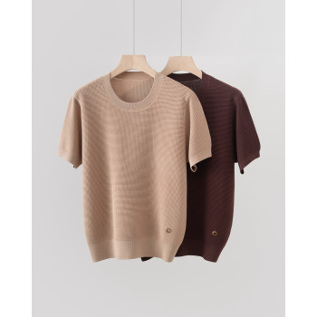 LP 투톤 울 텐셀 반팔