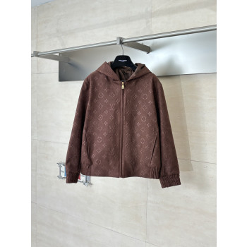 LV 모노그램 후드지퍼 자켓
