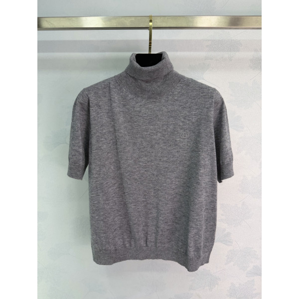 구찌 터틀넥 반팔 스웨터