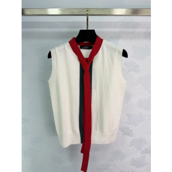 구찌 화이트 니트 베스트