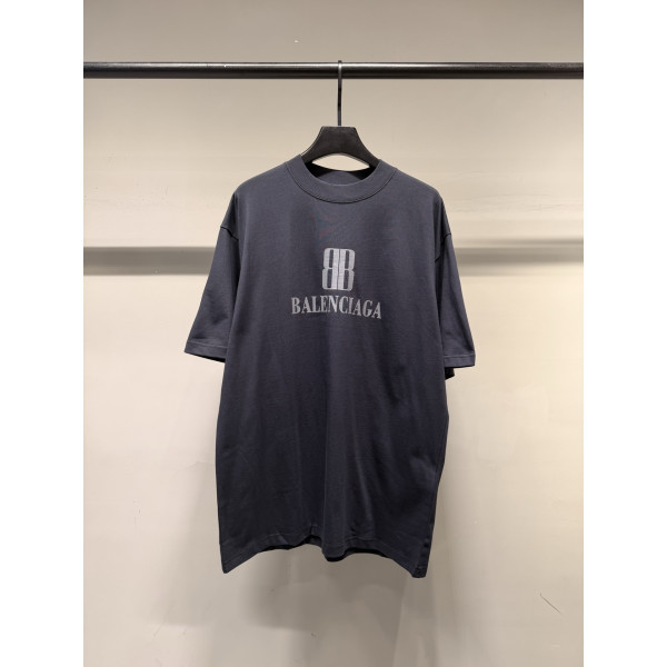 발렌시아가 나노 프린트 반팔 티셔츠