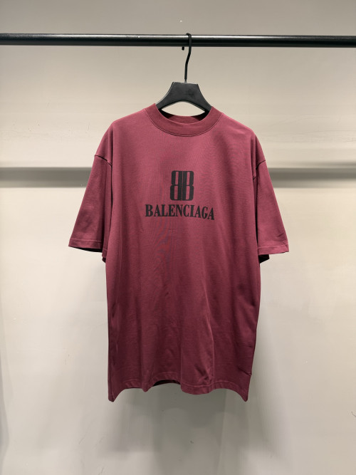 발렌시아가 나노 프린트 반팔 티셔츠