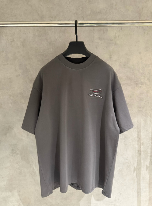 발렌시아가 자수로고 티셔츠