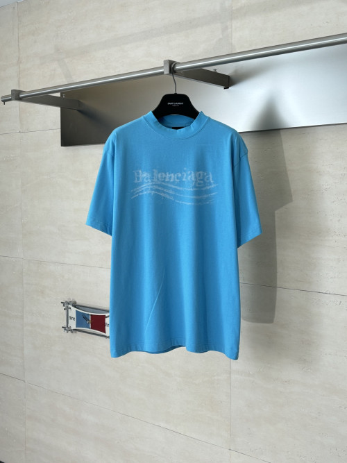 발렌시아가 프린트 반팔 티셔츠