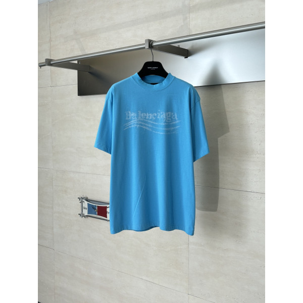 발렌시아가 프린트 반팔 티셔츠