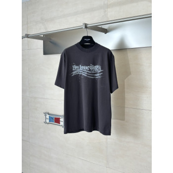 발렌시아가 프린트 반팔 티셔츠