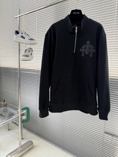 크롬하츠 크로스 하프 스웨트