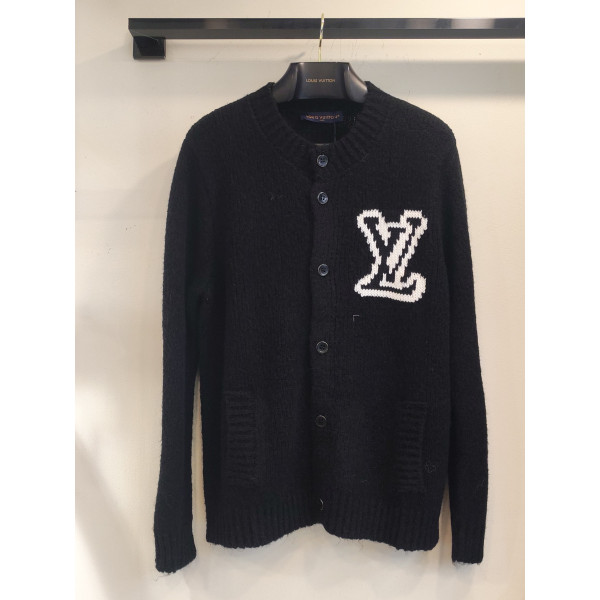 LV 로고 자수가디건