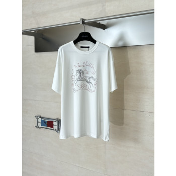 LV 말 프린트 반팔 티셔츠